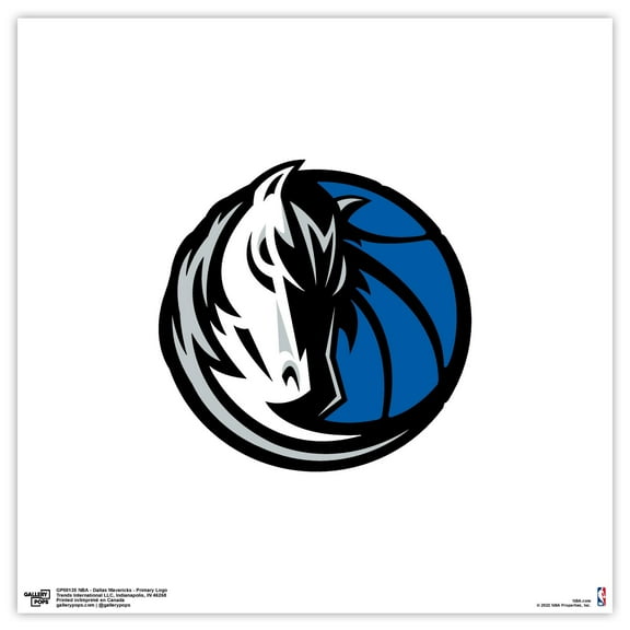 Gallery Pops NBA Dallas Mavericks - Primary Logo Wall Art, Unframed Version, 12" x 12"