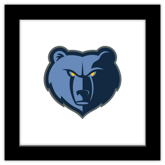 Gallery Pops NBA Memphis Grizzlies - Primary Logo Wall Art, Black Framed Version, 12" x 12"