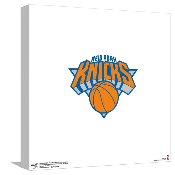 Gallery Pops NBA New York Knicks - Primary Logo Canvas Wall Art, Unframed Version, 12" x 12"