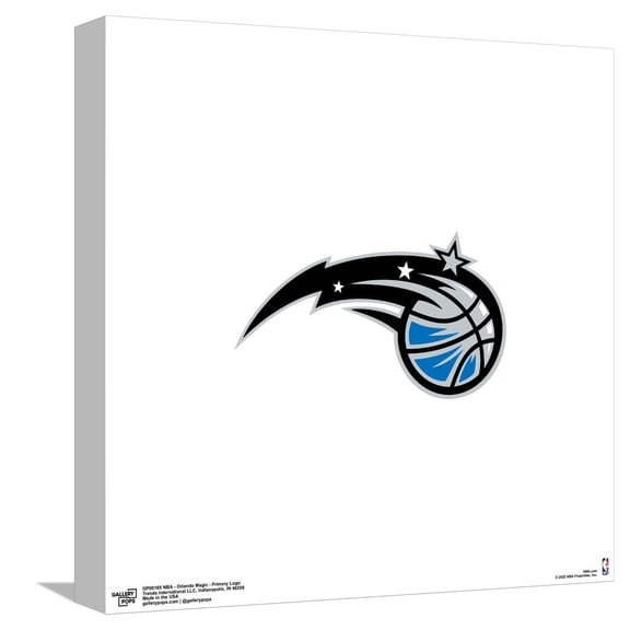 Gallery Pops NBA Orlando Magic - Primary Logo Canvas Wall Art, Unframed Version, 12" x 12"