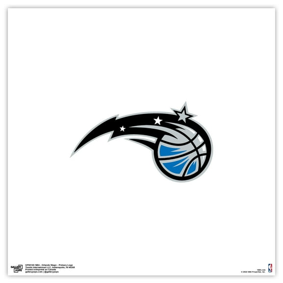Gallery Pops NBA Orlando Magic - Primary Logo Wall Art, Unframed Version, 12" x 12"