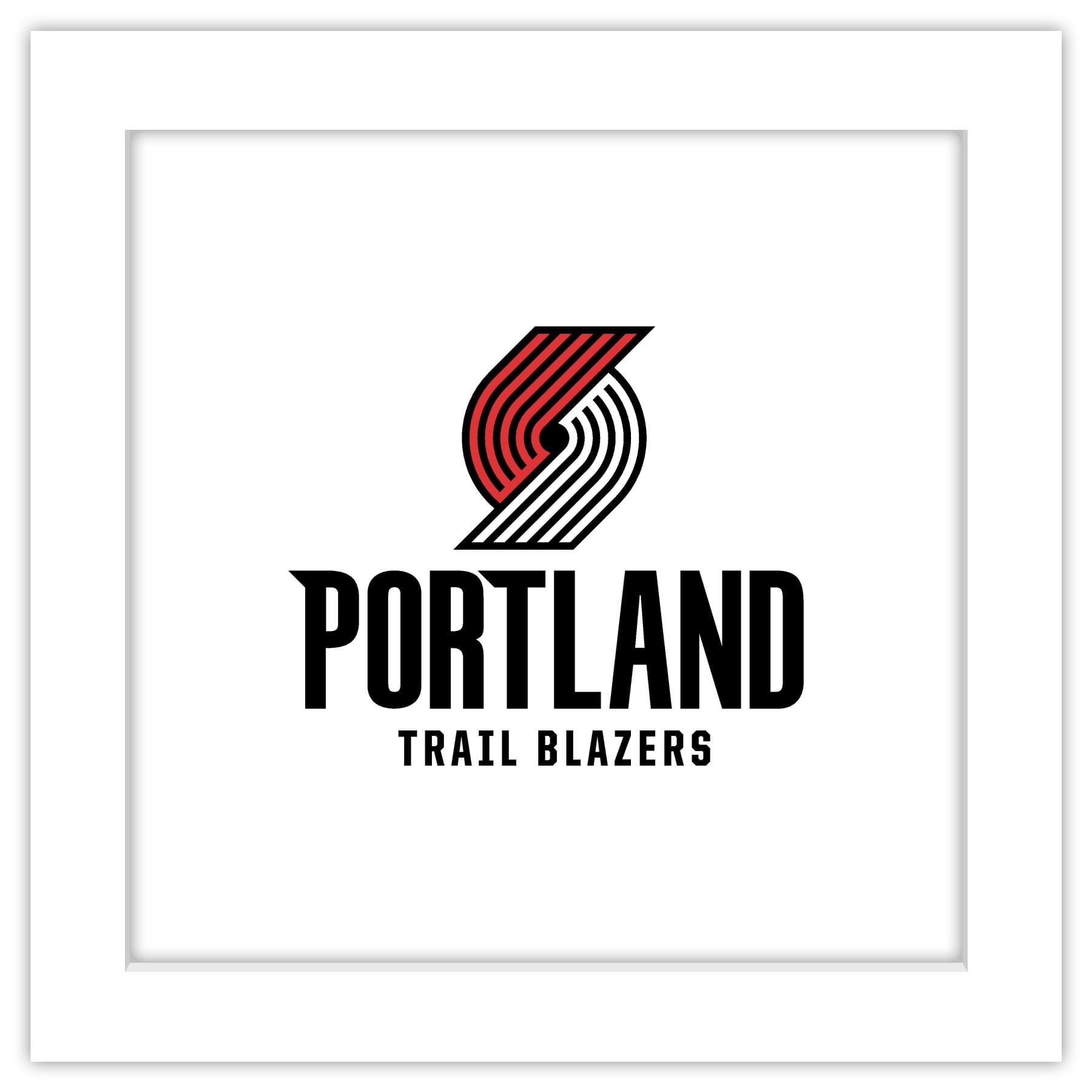 Gallery Pops NBA Portland Trail Blazers - Global Logo Wall Art, White