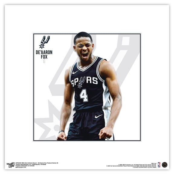 Gallery Pops® NBA San Antonio Spurs - De'Aaron Fox Feature Series 25 Wall Art