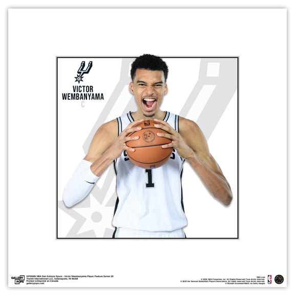 Gallery Pops® NBA San Antonio Spurs - Victor Wembanyama Feature Series 25 Wall Art