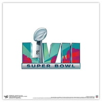 Gallery Pops NFL - Commemorative Super Bowl LVII Logo Wall Art, Unframed Version, 12" x 12"