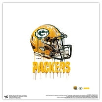Gallery Pops NFL Green Bay Packers - Drip Helmet Wall Art, Unframed Version, 12" x 12"