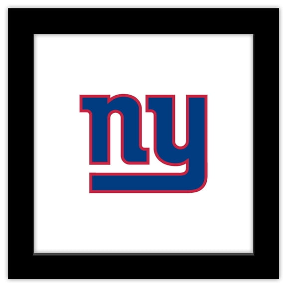 Gallery Pops NFL New York Giants - Primary Mark Wall Art, Black Framed Version, 12" x 12"