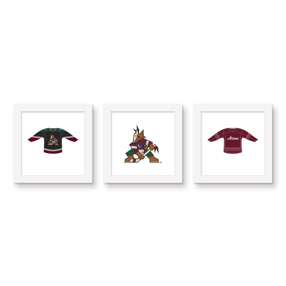 Gallery Pops NHL Arizona Coyotes - Jersey Wall Art Bundle (3-Pack)