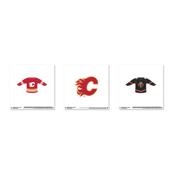 Gallery Pops NHL Calgary Flames - Jersey Wall Art Bundle (3-Pack)