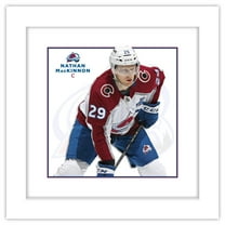 Gallery Pops NHL Colorado Avalanche - Nathan MacKinnon Player Feature Series 25 Wall Art, White Framed Version, 12" x 12"