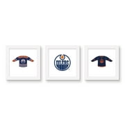 Gallery Pops NHL Edmonton Oilers - Jersey Wall Art Bundle (3-Pack)