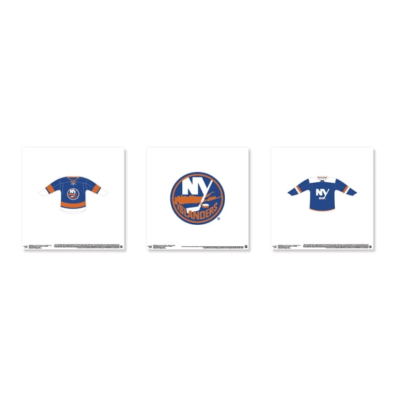 Gallery Pops NHL New York Islanders - Jersey Wall Art Bundle (3-Pack)