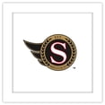 thumbnail image 1 of Gallery Pops NHL Ottawa Senators - Secondary Logo Mark Wall Art, White Framed Version, 12" x 12", 1 of 5