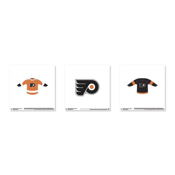 Gallery Pops NHL Philadelphia Flyers - Jersey Wall Art Bundle (3-Pack)