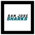thumbnail image 1 of Gallery Pops NHL San Jose Sharks - Wordmark Wall Art, Black Framed Version, 12" x 12", 1 of 5