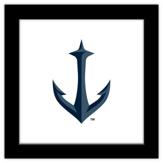 Gallery Pops NHL Seattle Kraken - Secondary Logo Mark Wall Art, Black Framed Version, 12" x 12"