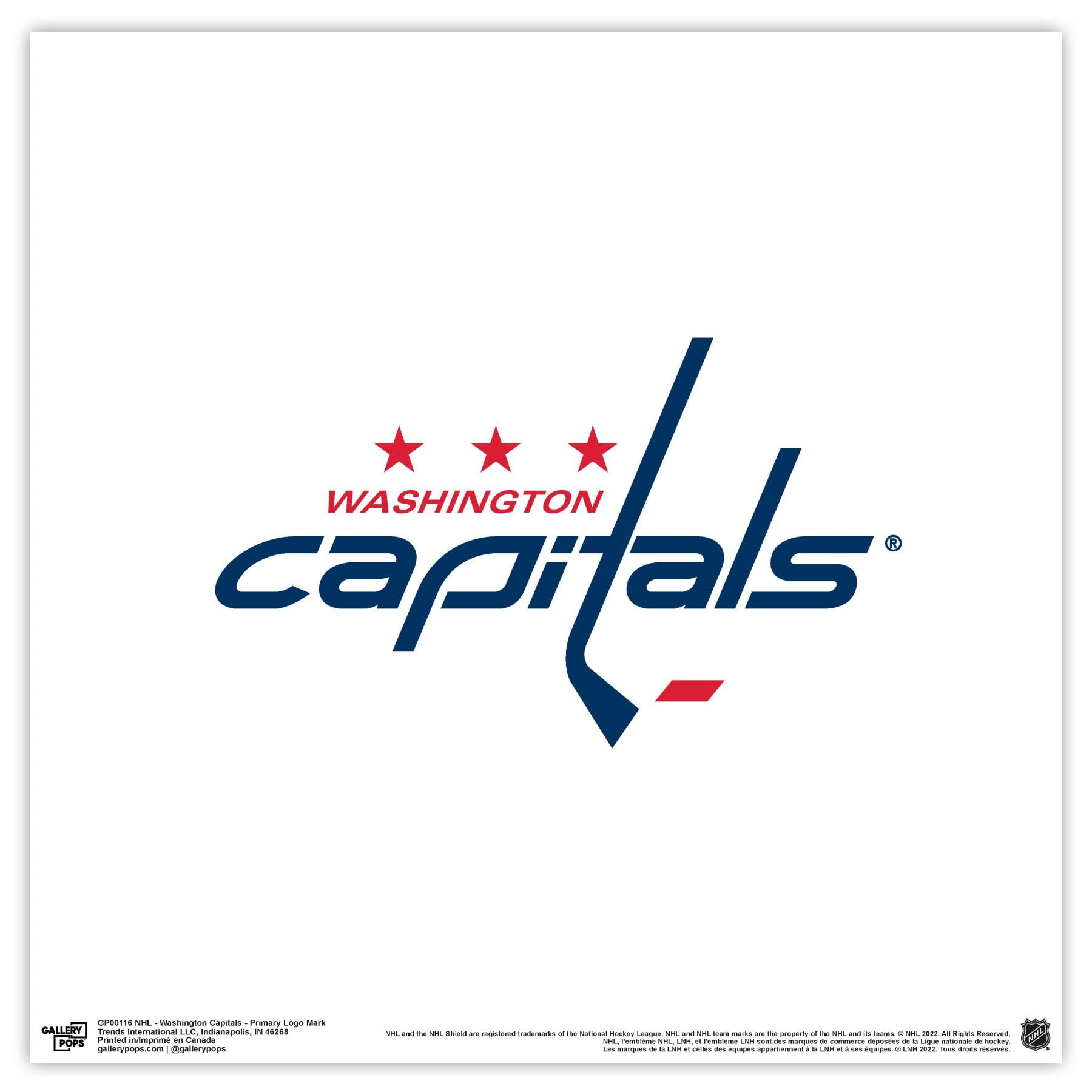 Gallery Pops NHL Washington Capitals - Primary Logo Mark Wall Art, Unframed  Version, 12\, image size:1800x1800