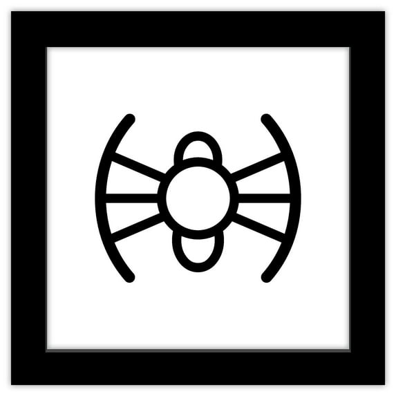 Gallery Pops Naruto Shippuden - Clan Aburame Symbol Wall Art, Black Framed Version, 12" x 12"