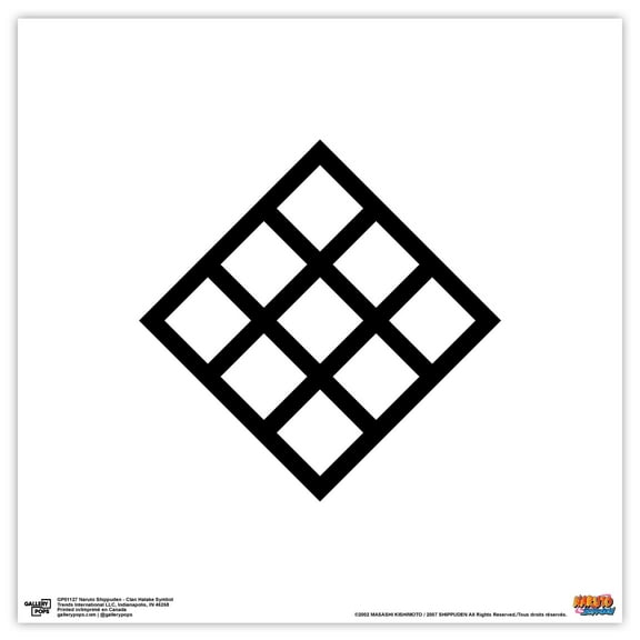 Gallery Pops Naruto Shippuden - Clan Hatake Symbol Wall Art, Unframed Version, 12" x 12"