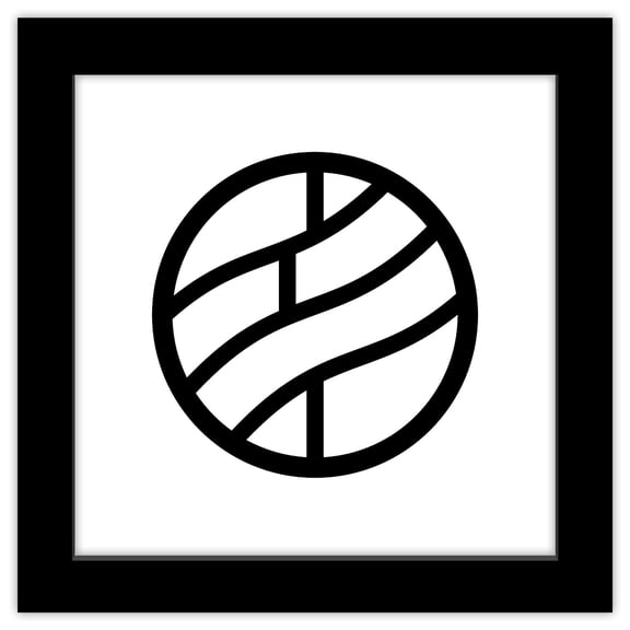 Gallery Pops Naruto Shippuden - Clan Nara Symbol Wall Art, Black Framed Version, 12" x 12"