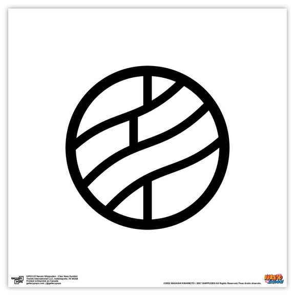 Gallery Pops Naruto Shippuden - Clan Nara Symbol Wall Art, Unframed Version, 12" x 12"