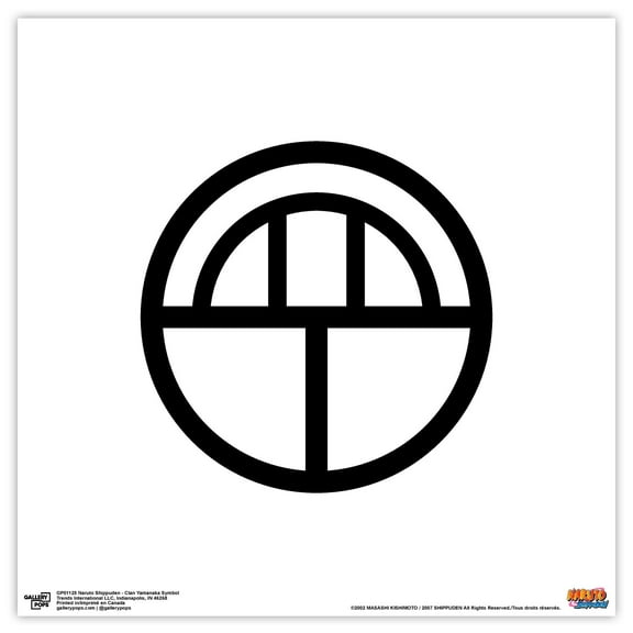 Gallery Pops Naruto Shippuden - Clan Yamanaka Symbol Wall Art, Unframed Version, 12" x 12"