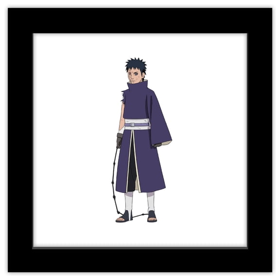 Gallery Pops Naruto Shippuden - Obito Uchiha Wall Art, Black Framed Version, 12" x 12"