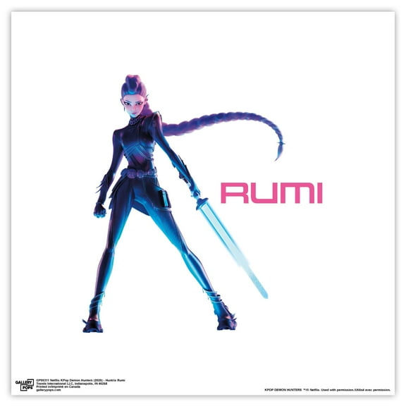 Gallery Pops Netflix KPop Demon Hunters (2025) - Huntrix Rumi Wall Art
