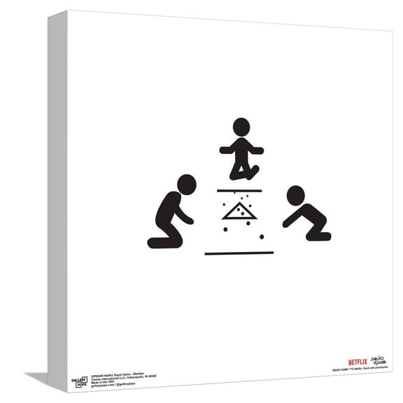 Gallery Pops Netflix Squid Game - Marbles Canvas Wall Art, Unframed Version, 12" x 12"