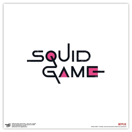 Gallery Pops Netflix Squid Game - Title Logo - English Wall Art, Unframed Version, 12" x 12"