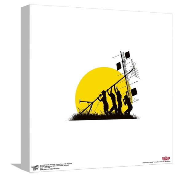 Gallery Pops Netflix Stranger Things: Season 2 - Antenna Canvas Wall Art, Unframed Version, 12" x 12"