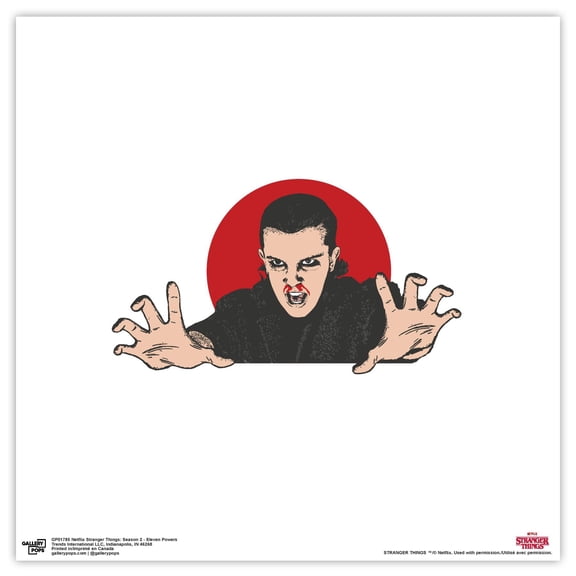 Gallery Pops Netflix Stranger Things: Season 2 - Eleven Powers Wall Art, Unframed Version, 12" x 12"