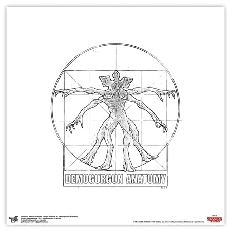 Gallery Pops Netflix Stranger Things: Season 4 - Demogorgon Anatomy Wall Art, Unframed Version, 12" x 12"
