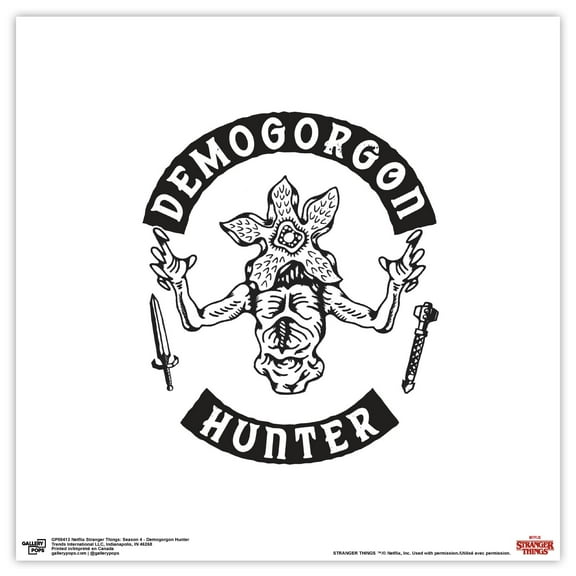 Gallery Pops Netflix Stranger Things: Season 4 - Demogorgon Hunter Wall Art, Unframed Version, 12" x 12"