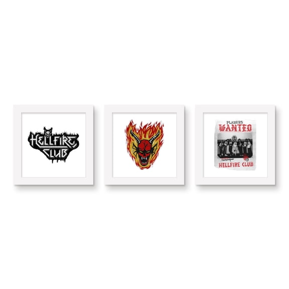 Gallery Pops Netflix Stranger Things: Season 4 - Hellfire Club Wall Art Bundle (3-Pack)