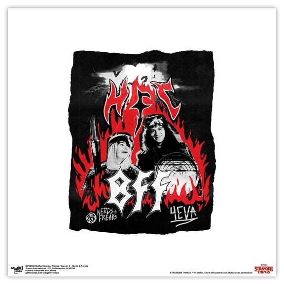 Gallery Pops Netflix Stranger Things: Season 4 - Nerds & Freaks Wall Art, Unframed Version, 12" x 12"