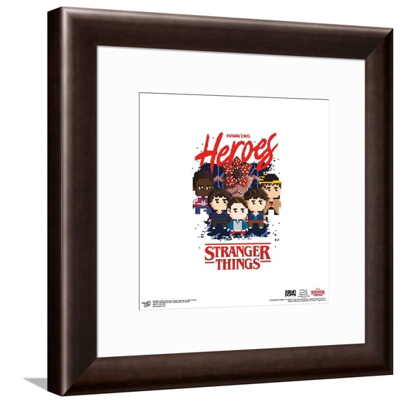 Gallery Pops Netflix Stranger Things: Season 5 (2025) - 8-Bit Heroes Canvas Wall Art, Unframed Version