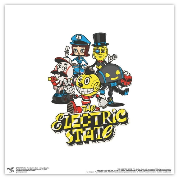 Gallery Pops Netflix The Electric State - Group Graphic Wall Art, Unframed Version, 12" x 12"