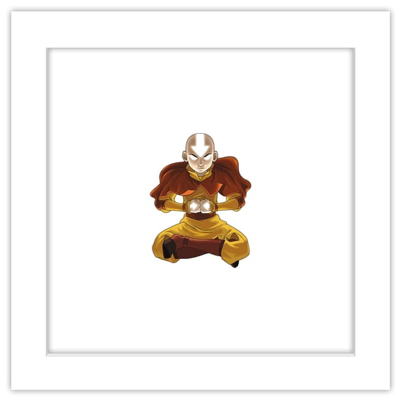 Gallery Pops Nickelodeon Avatar: The Last Airbender - Aang Avatar State Wall Art, White Framed Version, 12" x 12"