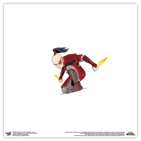 Gallery Pops Nickelodeon Avatar: The Last Airbender - Zuko Wall Art, Unframed Version, 12" x 12"