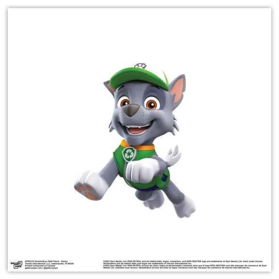 Gallery Pops Nickelodeon PAW Patrol - Rocky Wall Art, Unframed Version, 12" x 12"