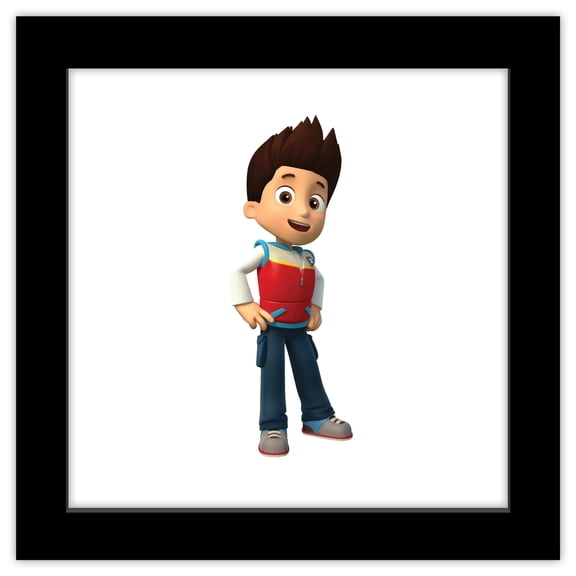 Gallery Pops Nickelodeon PAW Patrol - Ryder Wall Art, Black Framed Version, 12" x 12"