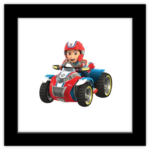 Gallery Pops Nickelodeon PAW Patrol - Ryder's Rescue ATV Wall Art, Black Framed Version, 12" x 12"