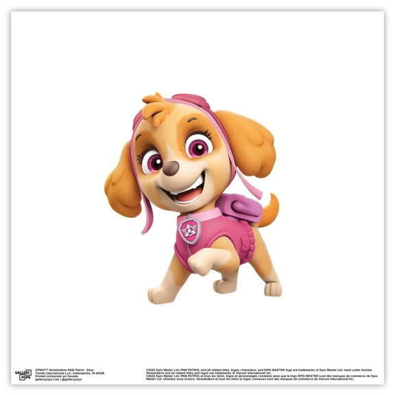 Gallery Pops Nickelodeon PAW Patrol - Skye Wall Art, Unframed Version, 12" x 12"