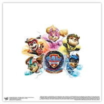 Gallery Pops Nickelodeon PAW Patrol: The Mighty Movie - Power-Up Pups Heroes Wall Art, Unframed Version, 12" x 12"