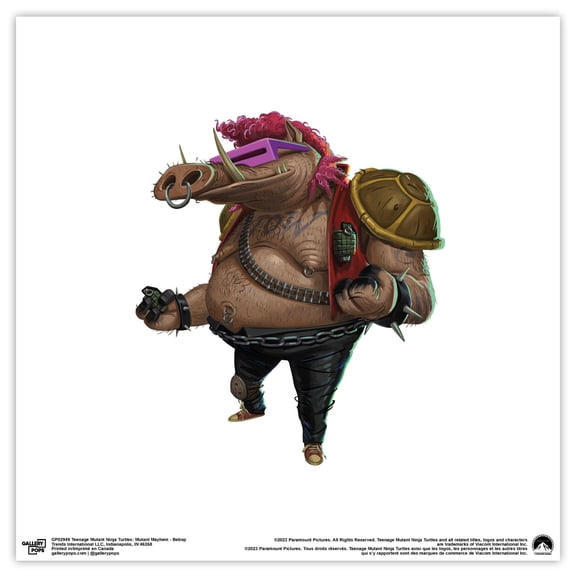 Gallery Pops Nickelodeon Teenage Mutant Ninja Turtles: Mutant Mayhem - Bebop Wall Art, Unframed Version, 12" x 12"