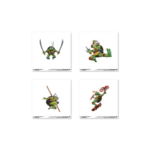 Gallery Pops Nickelodeon Teenage Mutant Ninja Turtles: Mutant Mayhem - Characters Wall Art Bundle (4-Pack)