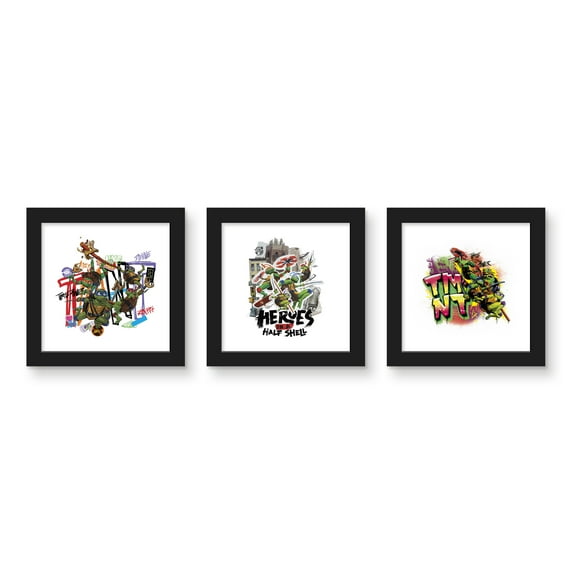 Gallery Pops Nickelodeon Teenage Mutant Ninja Turtles: Mutant Mayhem - Half-Shell Heroes Wall Art Bundle (3-Pack)