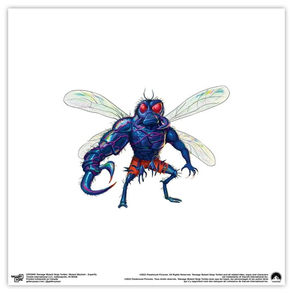 Gallery Pops Nickelodeon Teenage Mutant Ninja Turtles: Mutant Mayhem - Superfly Wall Art, Unframed Version, 12" x 12"