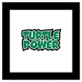 thumbnail image 1 of Gallery Pops Nickelodeon Teenage Mutant Ninja Turtles - Turtle Power Wall Art, Black Framed Version, 12" x 12", 1 of 5